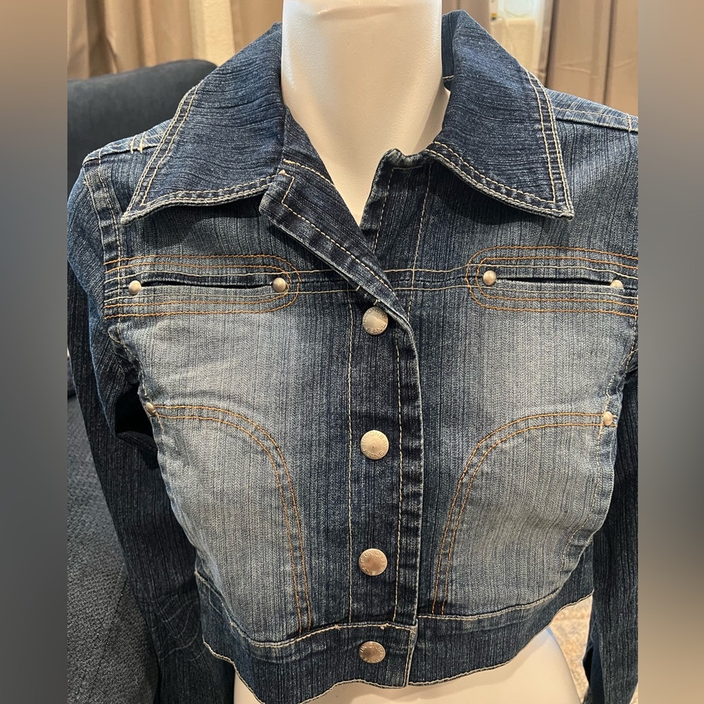 VTG Union Bay‎ Crop Stretch Denim Jacket
